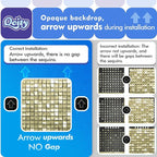 Qcity Matte White Sequin Wall Backdrop 36PCS, Black Back Not See-Through Design, Square Sequin Glitter Backdrop Panel, Perfect for Outdoor Events, Birthdays, Wedding and Party Decoration