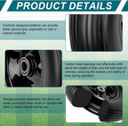 4.00-6 Flat-Free Solid Tire and Wheel 13" Wheelbarrow Tire by Cenipar With 3/4" & 5/8" Grease Bushing and 1.75" Centered Hub 4.00-6 tire and wheel for Garden Cart Trolley Hand Truck, 2 PC