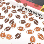 200PC Football Confetti for Table,Football Baby Shower Decorations, Football Birthday Party Decorations,Football Themed Party Supplies