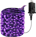 66Ft 200 LED Halloween Fairy Lights Plug in, 8 Modes String Lights with Timer for Outdoor & Indoor, Waterproof Twinkle Lights for Bedroom Garden Party Carnival Supplies Halloween Decorations (Purple)