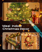 Brightown Clear Christmas String Lights, 100-Count 25ft Incandescent Bulb Mini Lights for Indoor Holiday Decor, Christmas Tree Garland Wedding Party Multi-Use Festival Decoration, Green Wire