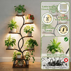 Plant Stand Indoor with Grow Light - 8 Tiered Corner Plant Shelf Indoor