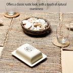 Chardin home Natural Jute Table Runner 13x72 Inch – Vintage Boho Rustic Table Decor – Handwoven Table Runner in Natural Jute and Brown – Farmhouse Dining or Console Table Accent