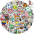 100 Pcs Sport Stickers for Kids, Soccer Water Bottle Stickers, Vinyl Waterproof Laptop Sticker for Water Bottle, Bulk Sticker Packs for Boys Kids Classroom Prizes for Elementary Students