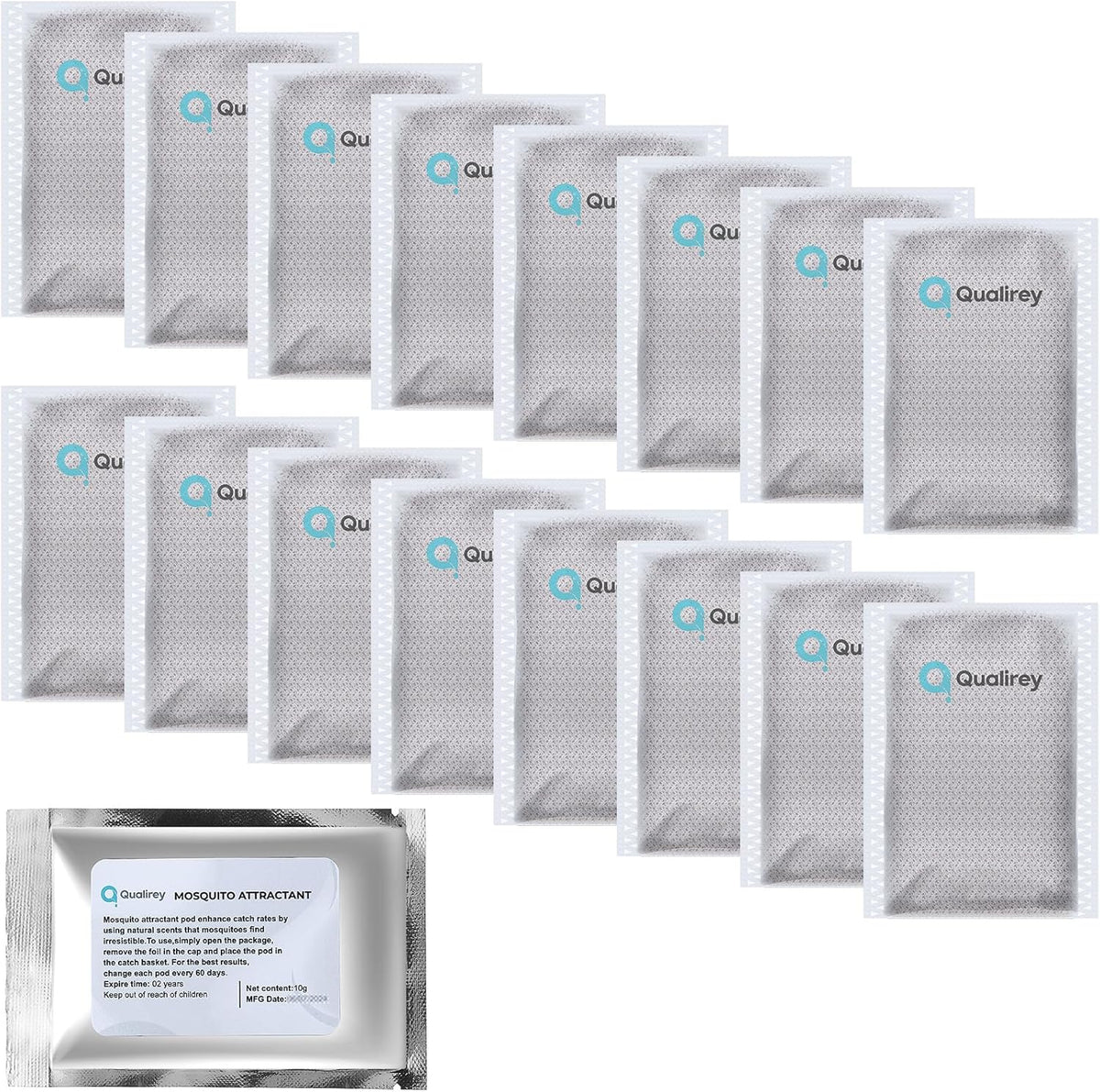 16 Pack Mosquito Attractant in Bulk, Lure for Bug Zapper Bait Refill Compatible with All Mosquito Trap Enhances Catch Rates for Indoor Outdoor Traps, Safe and Long Lasting