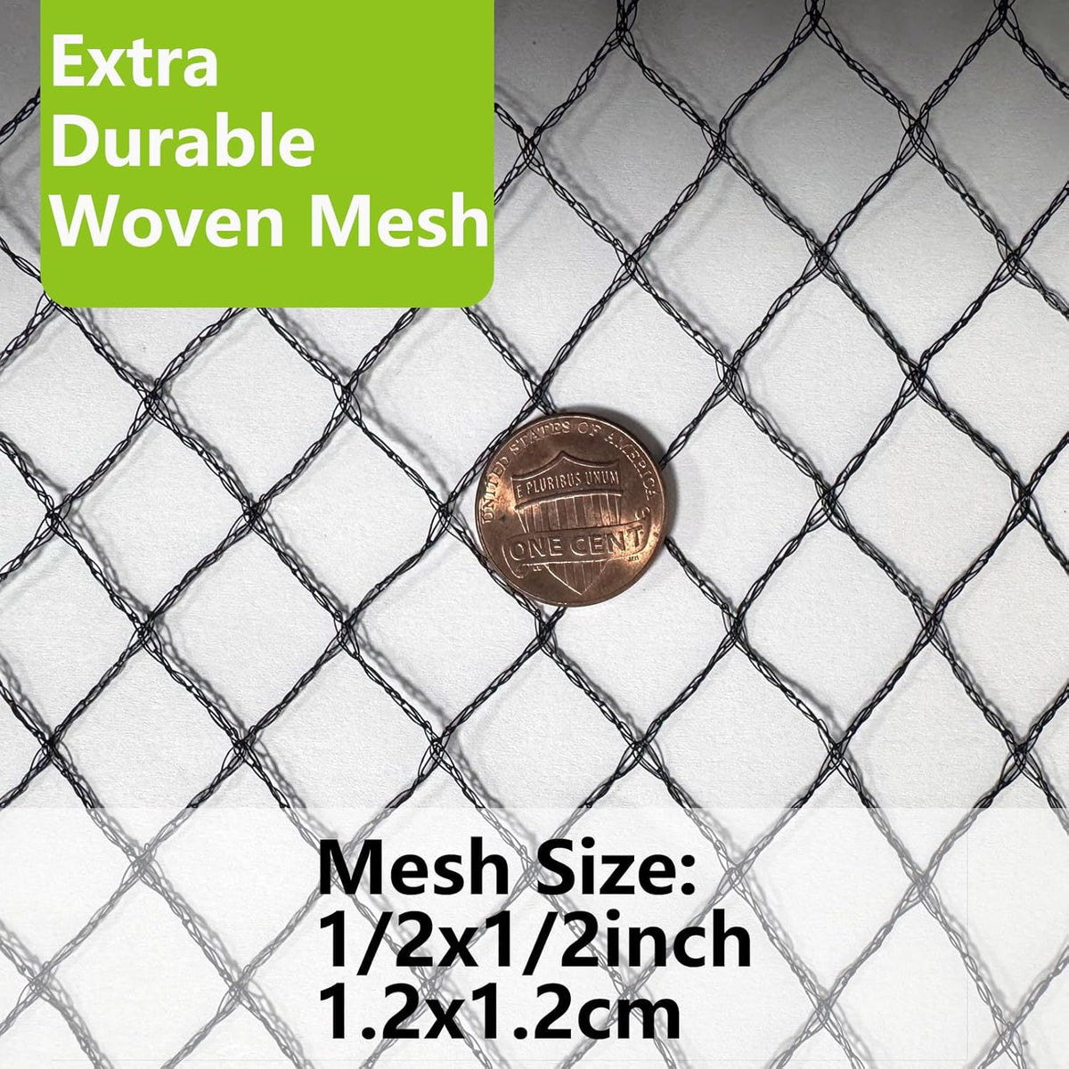 POYEE 20 x 20 FT Bird Netting for Garden Woven Mesh Garden Netting for Plants, Vegetable, Fruit Trees, Blueberry Bushes, Strawberries Against Birds, Deer, Squirrels and Other Animals