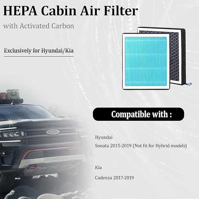 CF12151 Cabin Air Filter With Activated Carbon For Hy un dai Sonata 2015-2019,K i a Cadenza 2017-2020