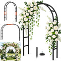 Fecita Thickened Rustproof Garden Arch Metal Trellis for Climbing Plants