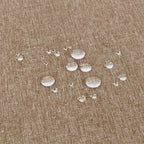 Outdoor Tablecloth Wrinkle-Free Stain Resistant Waterproof Polyester Fabric Table Cover with Zipper Umbrella Hole for Picnic/Party/Dinner/Patio Garden(60inch Round,Zippered,Flax)