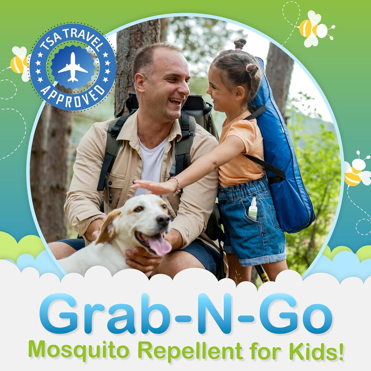 Ms. Pixie's Mosquito Repellent for Kids, DEET-Free Gentle Bug Spray for Children’s Skin & Outdoor Protection, 3 oz (90mL)