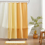MONDAY MOOSE Bath Mat with Scalloped Wavy Ripple Design, Microfiber Absorbent Non Slip Tufted Rug for Floor, Shower or Kitchen (24x47 inch, Yellow)