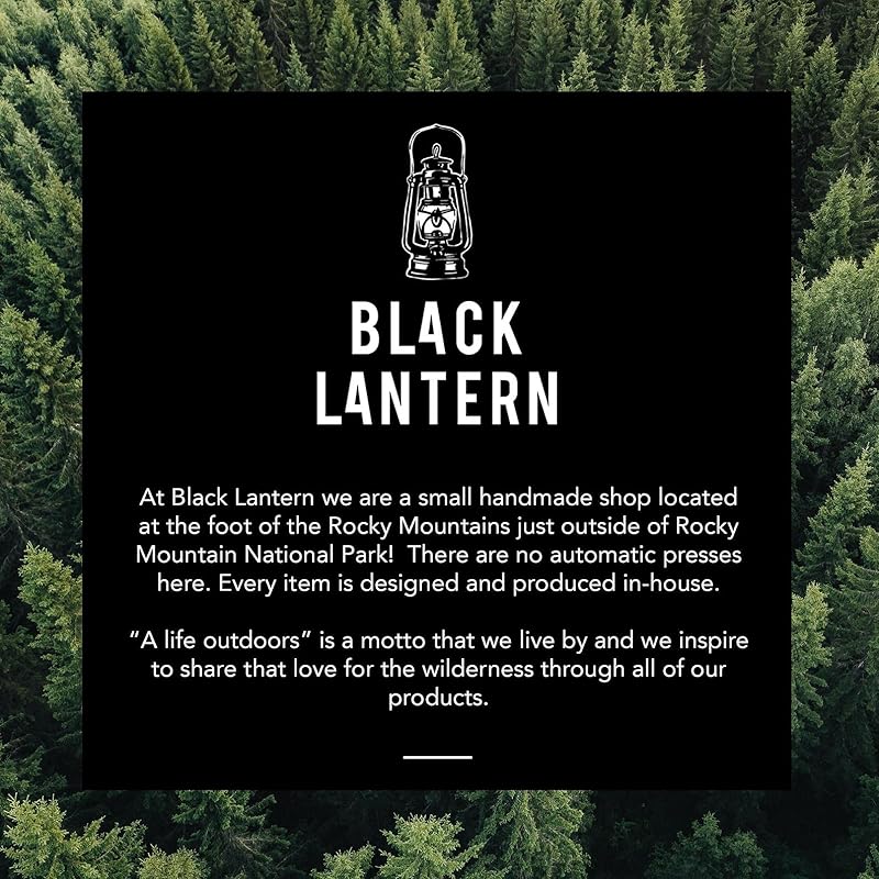 Black Lantern Whiskey Glasses - Set of 2 Old Fashioned Glasses for Cocktails and Drinking Glasses - Rock Glasses for Nature Lovers - Set of 2 Kitchen Glasses (Stars & Night Landscape)