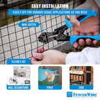 Fencer Wire 16 Gauge Hardware Cloth, Black Vinyl Coated Welded Wire Mesh, Chicken Coop Wire Fence, 1.5 inch x 1.5 inch Grid (7 ft. x 100 ft.)