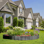 Land Guard Corrugated Garden Edging Border, 6" x 50' Landscape Paver Edging, Tall Landscape Edging, Fence for Garden, Flower Bed, Lawn and Landscape Edging (Glossy Black)