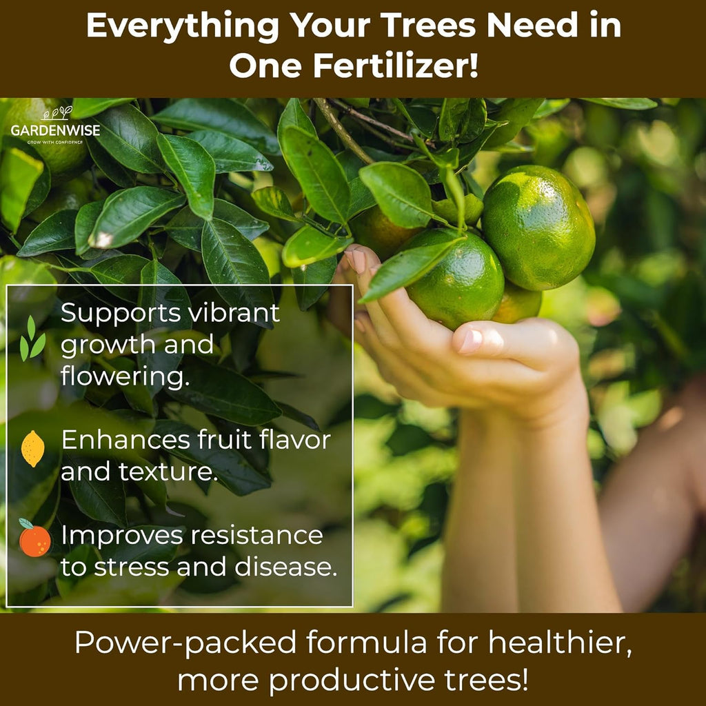 Professional Citrus Fertilizer + Vital Micronutrients; Perfect Balanced NPK for All Citrus; for Indoor and Outdoor Plants; Orange, Lime, Avocado and Lemon Tree Fertilizer (2 QUARTS)