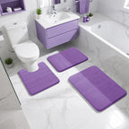 Yimobra Memory Foam Bath Mat, Super Soft Absorbent Bathroom Rug Non Slip 24x17 Inch, Quick Dry, Machine Washable Floor Carpet for Tub Shower, Home Decor Accessories, Lavender