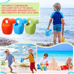 Lunmon 24 Pcs Kids Watering Can Plastic Mini Watering Can Bulk for Child Toddler Flower Garden Sand Beach Toy Garden Tools for Boys Girls End of Year Gifts