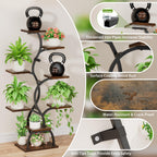 Plant Stand Indoor with Grow Light - 8 Tiered Corner Plant Shelf Indoor