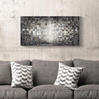 Inpraradiso Large Bedroom Abstract Wall Art: Living Room Modern Picture Square Painting Hand Painted Textured Artwork Kitchen Horizontal Contemporary Canvas Print for Home Office Decor