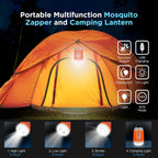 Fuzebug Buzz Blast Pro Mosquito Killer Solar Bug Zapper Outdoor Waterproof and Indoor Buzz Blast Pro Bug Zapper Buzzbug Light Flashlight Camping Buzzblast Mosquito Killer LED Light (Orange)