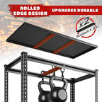 REIBII 3000LBS Garage Shelving 72" H Storage Shelves Heavy Duty Adjustable Metal Shelves for Storage Industrial Metal Shelving for Pantry Kitchen Basement