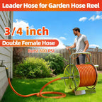 SPECILITE Garden Water Hose 10 ft x 3/4 in with Female to Female Connector, Small Leader Hose for Hose Reel, Heavy Duty, Flexible & Lightweight, Water Pipe, Outdoor Water Hose Extension Adapter