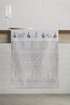 Maison d' Hermine Table Runner 100% Cotton Single Layer Table Runners 48 inches Long for Thanksgiving Christmas Decorations Home Kitchen Dining Party Wedding (Cozy Christmas, 14.5" x 48")