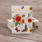 25 Sunflowers for Mom - Happy Mothers Day - Sunflower Seed Packets