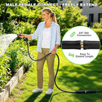 100ft Garden Hose Lightweight Flexible Water Hose, Abrasion Resistant, Kink Free, Durable Sturdy Hoses 2025 Up Graded Thicken Waterhose 700 PSI for Outdoor, RV, Marine, Convenient Storage, 3/4GHT