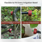 60PCS 0.25 GPH Pressure Compensating Drip Irrigation Spot Watering Drippers/Emitters, Self-Cleaning Constant Flow Drip Irrigation Emitters Heads Irrigation Drippers Parts for Drip Irrigation System