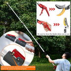 xixi-home 4.6-9.8 Ft Cut and Hold Pruners Long Reach Pole Saw Pruning Shears and Hold Bypass Pruner Extendable Tree Trimmer with Dedicated Serrations Telescoping Fruit Picker