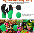 4 Pack Garden Shears Scissors,Pruning Shears, pruning shears for gardening Stainless Steel Blades, Gardening Clippers Hand Pruner With a Gardening Gloves((Red Yellow Blue Orange)