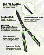 WORKPRO 3-Piece Garden Shears Set, Heavy-Duty Gardening Clippers
