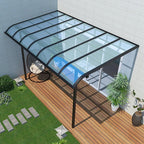 Daylighting Roof Panels Outdoor Sunshade Canopy Panels Greenhouse Panels Not Easy to Deform Easy to Assemble for Outdoor Shed Panels.(Transparent,3.3x26.2ft)