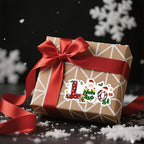 Personalized Christmas Stickers Custom Santa Claus Name Stickers Label for Gifts Box Package Envelope Seals Cards Christmas Gifts Tag for Family Kids A Sheet