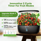 Ahopegarden Hydroponics Growing System: 12 Pods Indoor Herb Garden with LED