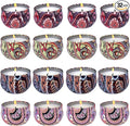 32 Pack Scented Candles Gift Set, Natural Soy Wax Travel Tin Candles for Home Scented, Ideal for Christmas, Birthday, Thanksgiving, Valentines Day Gifts