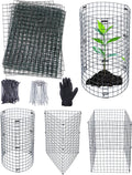 24Pcs Plant Protectors from Animals - Plant Cages for Outdoor Plants 11.8"x15.8" Metal Mesh Garden Protector for Flowers, Vegetables, to Stop Rabbits, Chickens and Squirrels
