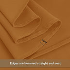 sancua Thanksgiving Square Tablecloths 54x54 Inch Bronze, 2 Pack - Fabric Fall Table Cloth for Square or Round Tables, Washable Polyester Table Cover for Dinner, Holiday Party, Display Tables