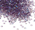PATIKIL 14000Pcs Wedding Table Scatter Confetti Crystals 3mm Acrylic Diamonds Vase Fillers Gems for Table Centerpiece Decorations Bridal Shower Party, Dark Purple AB