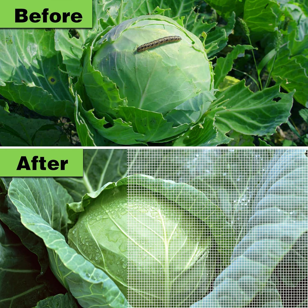 Garden Netting 10x33Ft, Ultra Fine Plant Cover, Insect Netting Barrier Mesh for Plants Vegetables Fruits Flower, Row Covers Raised Bed Protection Net, Birds Animals Screen