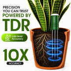4-in-1 Soil Moisture Meter for Plants ,Soil Temperature /Moisture /Sunlight Time, Large Screen, Garden Soil Tester for Lawn, Farm, Houseplants，Wireless Indoor/Outdoor Plant Water Meter (Dark Black)