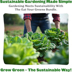 Epic Gardening Eat Your Greens Seed Kit - 7 Heirloom & Non-GMO Varieties, Includes Kale, Spinach, Arugula & Romaine Lettuce, Grow Fresh Greens for Salads, Smoothies, Healthy Meals, Ideal for Beginners
