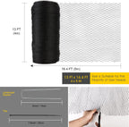 Bird Netting for Garden - 13 x 16.4 FT Heavy Duty Anti Bird Netting Mesh with Ties and Landscape Staples for Vegetable, Fruit Trees & Other Plants, Lasting Against Birds Deer Squirrels and Poultry