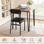 GarveeHome Dining Table Set for 2, Kitchen Table with Upholstered Chairs for Kitchen Room and Small Spaces (Vintage, Table with 2 Chairs)