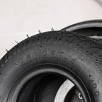 2.80/2.50-4" Tire and Inner Tube Compatible with Utility Cart Dolly Hand Truck Wheelbarrows Trolly Lawn Mowers Garden Carts Trailers Wagons Pressure Washer Air Compressor Cart