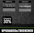 Commercial Grade Entrance Mat 3x5Ft Brush Step Entrance Rug with Striped Pattern&Rubber Border Indoor Outdoor Low Profile Rubber Entry Carpet Mat for Hallway,Home,High Traffic Area,Black
