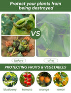 Bird Netting for Garden Protection - 4 Pack Garden Netting Pest Barrier with Drawstring,3.3Ft x 2.7Ft Mosquito Net Tomato Protective Cover Garden Plant Netting for Cicadas Vegetables Blueberry Bushes
