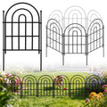 ArdeFentium Garden Fence Panels – 17"(H)x 10.83ft Arched Fencing with Tool-Free Install, Metal Fence Panels Rustproof Outdoor Barrier for Yard, Patio, Flower Beds, Dog Barrier, Decor and Garden Edging