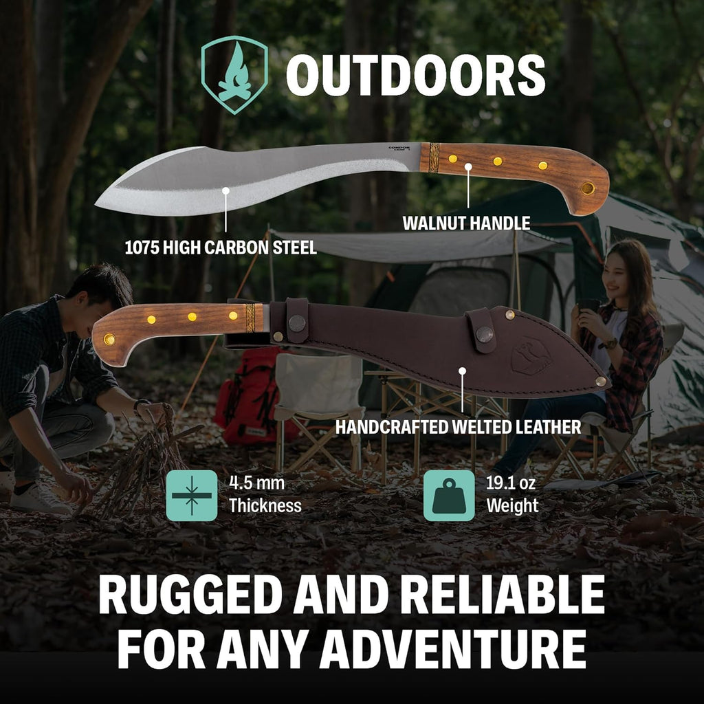 Condor Tool & Knife Outdoor Machete with Walnut Handle